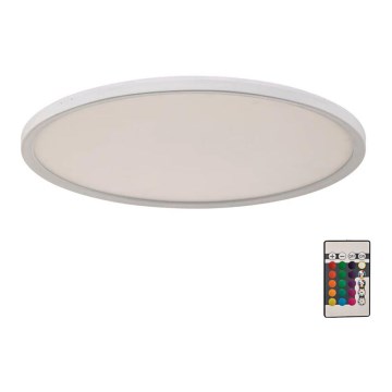 Briloner 7094-416 - Plafón LED RGBW regulable SLIM LED/22W/230V + control remoto