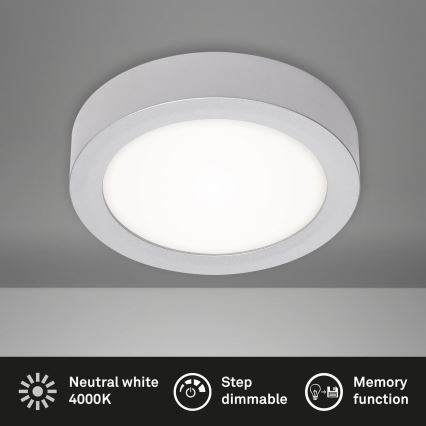 Briloner 7124-414 - Plafón LED regulable FIRE LED/12W/230V 4000K