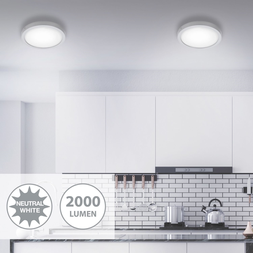 Briloner 7141-414 - Plafón LED FIRE LED/21W/230V 4000K