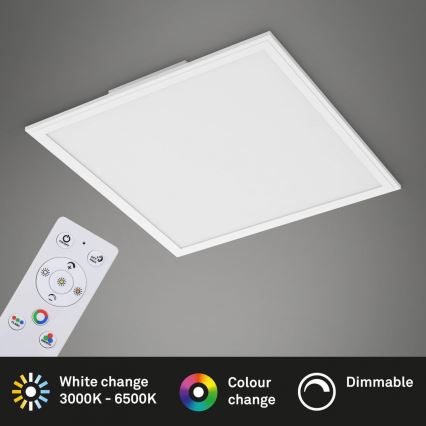Briloner 7152-016 - LED RGB Panel fijo regulable COLOUR LED/24W/230V 3000-6500K + control remoto