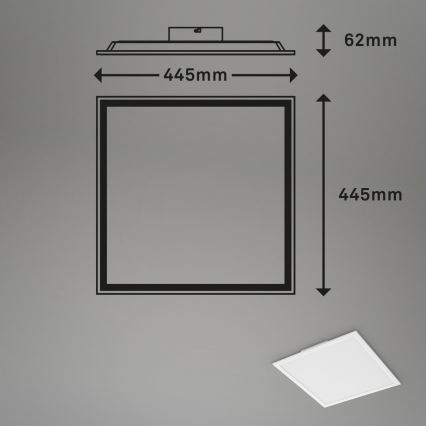 Briloner 7152-016 - LED RGB Panel fijo regulable COLOUR LED/24W/230V 3000-6500K + control remoto