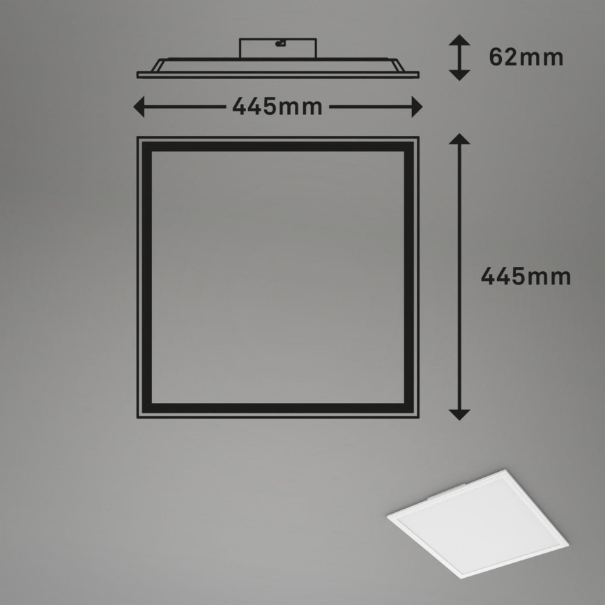 Briloner 7152-016 - LED RGB Panel fijo regulable COLOUR LED/24W/230V 3000-6500K + control remoto