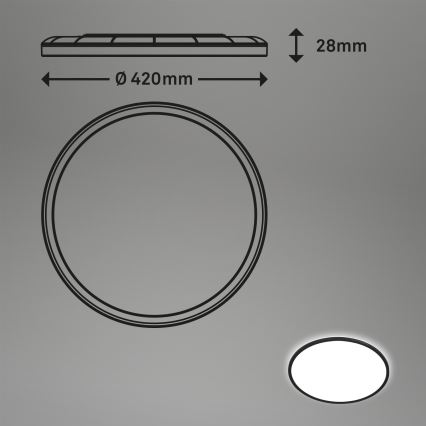 Briloner 7157-415 - Plafón LED SLIM LED/22W/230V diá. 42 cm