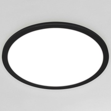 Briloner 7168-015 - Plafón LED regulable PIATTO LED/22W/230V 3000-6500K diá. 40 cm negro + control remoto