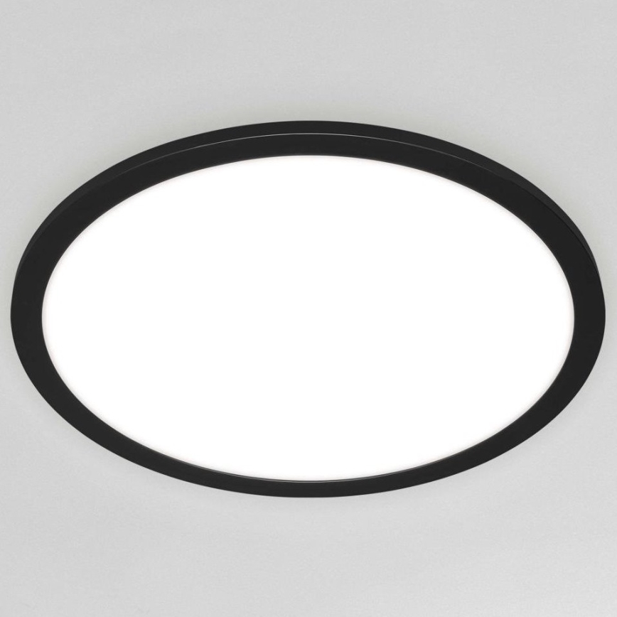 Briloner 7168-015 - Plafón LED regulable PIATTO LED/22W/230V 3000-6500K diá. 40 cm negro + control remoto