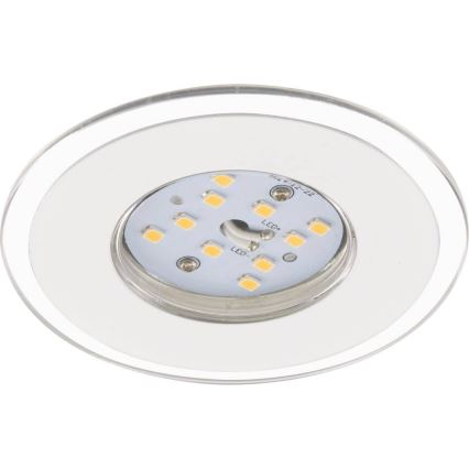 Briloner 7197-036 - JUEGO 3x Lámpara empotrable de baño LED regulable LED/4,5W/230V IP44