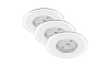 Briloner 7197-036 - JUEGO 3x Lámpara empotrable de baño LED regulable LED/4,5W/230V IP44
