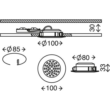 Briloner 7206-018 - Lámpara de techo LED ATTACH LED/10,5W/230V IP44