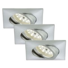 Briloner 7210-039 - SET 3x Lámpara empotrada LED para baños ATTACH 1xLED/5W/230V IP23