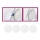 Briloner 7224-040 - SET 4x Difusor para luces empotradas diá. 69 mm