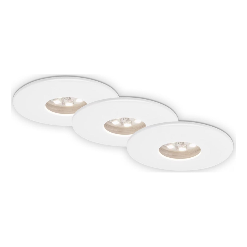 Briloner 7240-036 -SET 3x Lámpara empotrable de baño LED ATTACH LED/1,8W/230V IP44 blanco