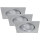 Briloner 7279-034 - SET 3x Lámpara empotrada LED para baños LED/5W/230V