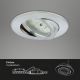 Briloner 7296-019 - Lámpara de baño empotrable LED regulable LED/6,5W/230V IP23