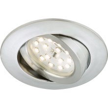 Briloner 7296-019 - Lámpara de baño empotrable LED regulable LED/6,5W/230V IP23