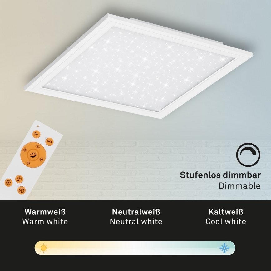 Briloner 7302-016 - Plafón LED regulable STARRY SKY LED/23W/230V 3000-6000K + control remoto