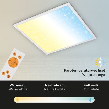 Briloner 7303-016 - Plafón LED regulable STARRY SKY LED/36W/230V 3000-6000K + control remoto