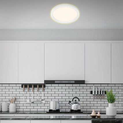 Briloner 7361-016 - Plafón LED CADRE LED/18W/230V diá. 29,7 cm blanco