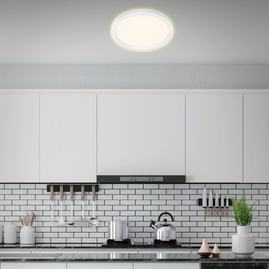 Briloner 7361-016 - Plafón LED CADRE LED/18W/230V diá. 29,7 cm blanco
