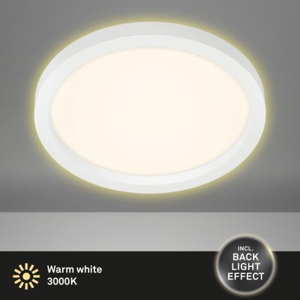 Briloner 7361-016 - Plafón LED CADRE LED/18W/230V diá. 29,7 cm blanco