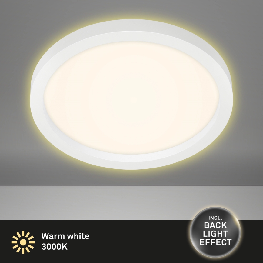 Briloner 7361-016 - Plafón LED CADRE LED/18W/230V diá. 29,7 cm blanco