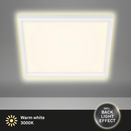 Briloner 7364-016 - Plafón LED CADRE LED/22W/230V 42,2x42,2 cm blanco