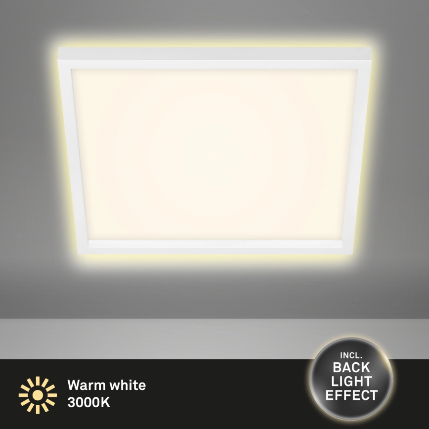 Briloner 7364-016 - Plafón LED CADRE LED/22W/230V 42,2x42,2 cm blanco