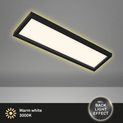 Briloner 7365-015 - Plafón LED CADRE LED/22W/230V 58,2x20,2 cm negro