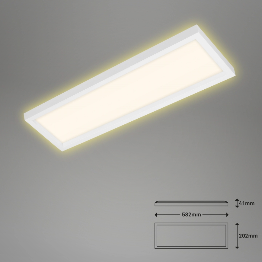 Briloner 7365-016 - Plafón LED CADRE LED/22W/230V 58,2x20,2 cm blanco