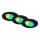 Briloner 7373-035 - SET 3x LED RGB Lámpara empotrable regulable LED/4,9W/230V Wi-Fi Tuya + control remoto