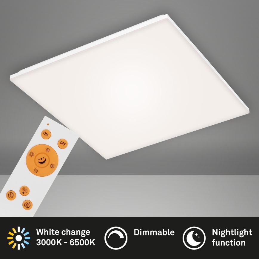 Briloner 7378216 - Panel LED regulable LED/38W/230V 3000-6500K + control remoto