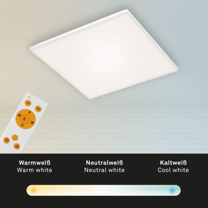 Briloner 7378216 - Panel LED regulable LED/38W/230V 3000-6500K + control remoto