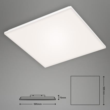 Briloner 7378216 - Panel LED regulable LED/38W/230V 3000-6500K + control remoto