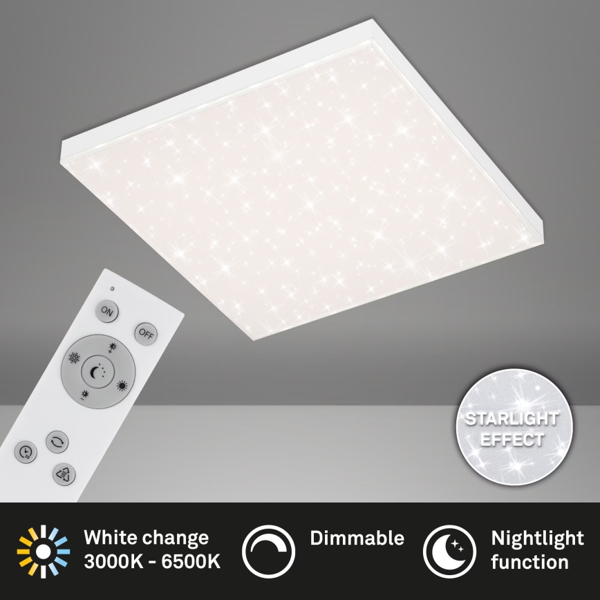 Briloner 7381-116 - Plafón LED regulable STARRY SKY LED/24W/230V 3000-6500K + control remoto