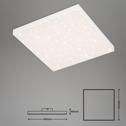Briloner 7381-116 - Plafón LED regulable STARRY SKY LED/24W/230V 3000-6500K + control remoto