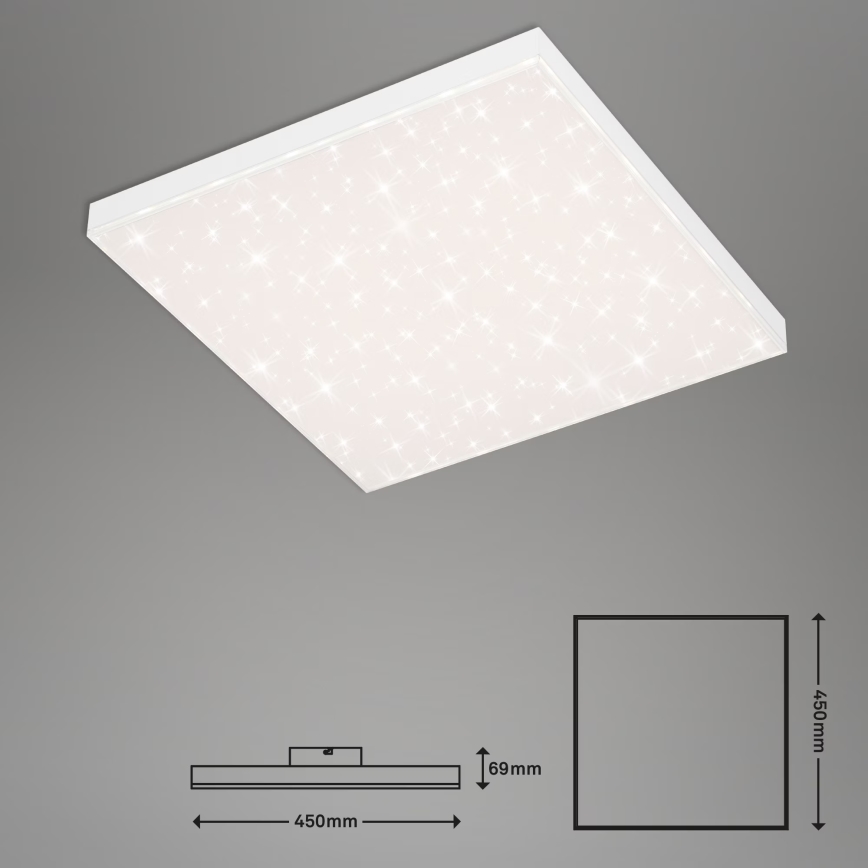 Briloner 7381-116 - Plafón LED regulable STARRY SKY LED/24W/230V 3000-6500K + control remoto