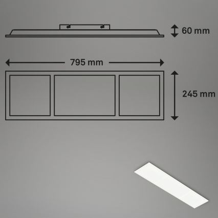 Briloner 7388-016 - Plafón regulable RGBW LED/24W/230V 3000-6500K + control remoto