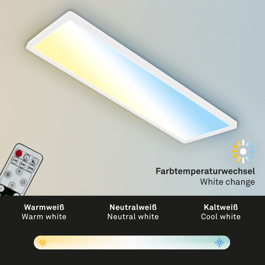 Briloner 7403-016 - Plafón LED regulable SLIM LED/23W/230V 2700-6500K + control remoto