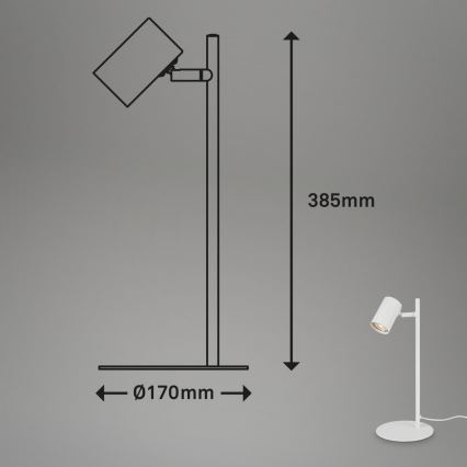 Briloner 7408-016 - Lámpara de mesa RETRO 1xGU10/9W/230V blanco