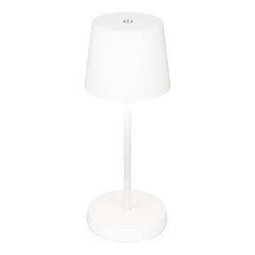Briloner 7423016 - Lámpara de mesa LED de exterior recargable y regulable LED/2,6W/5V IP44 blanco