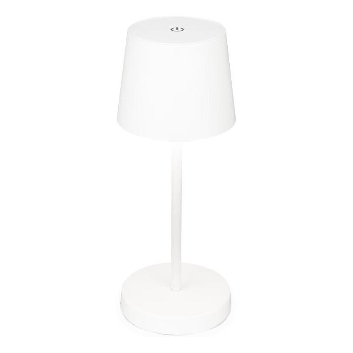 Briloner 7423016 - Lámpara de mesa LED exterior recargable y regulable LED/2,6W/5V 2000mAh IP44 blanco