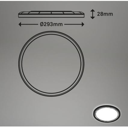 Briloner 7454-414 - Plafón LED DECO LED/18W/230V