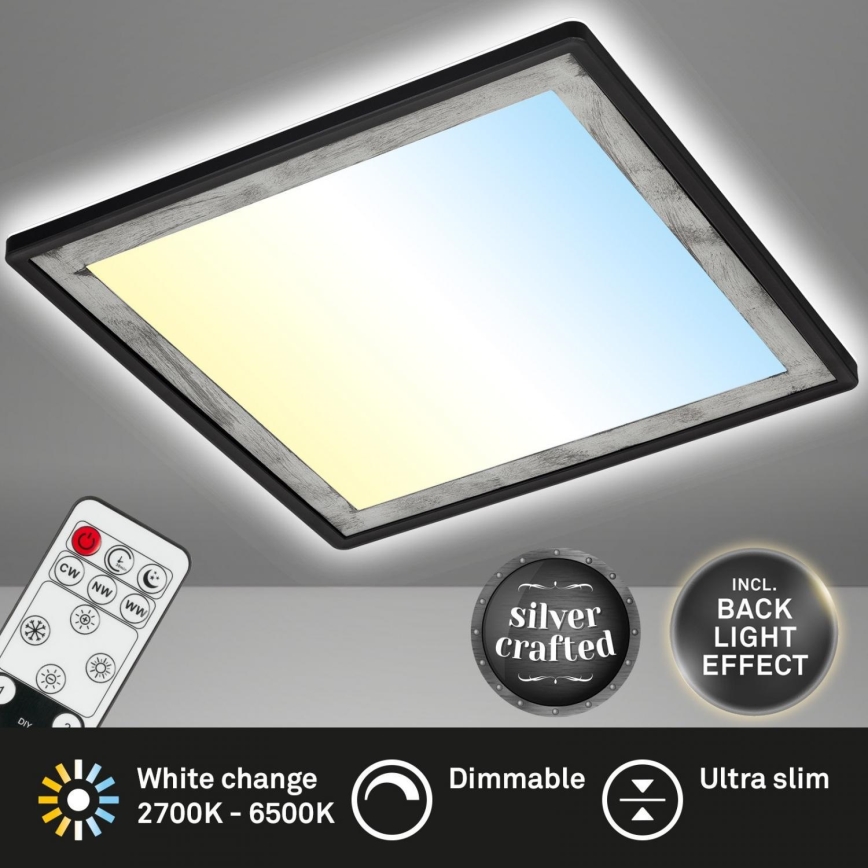 Briloner 7459-414 - Plafón LED regulable SLIM LED/22W/230V 2700-6500K + control remoto
