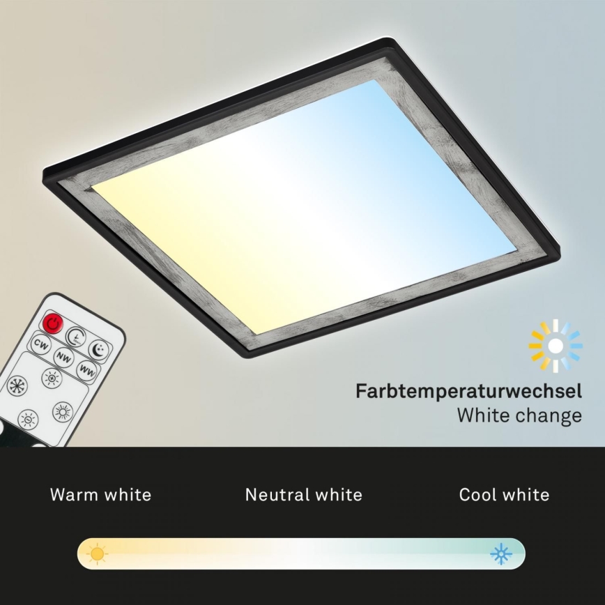 Briloner 7459-414 - Plafón LED regulable SLIM LED/22W/230V 2700-6500K + control remoto