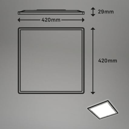 Briloner 7459-414 - Plafón LED regulable SLIM LED/22W/230V 2700-6500K + control remoto