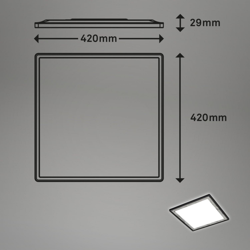 Briloner 7459-414 - Plafón LED regulable SLIM LED/22W/230V 2700-6500K + control remoto