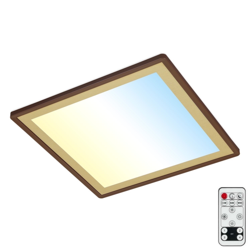 Briloner 7459-417 - Plafón LED regulable DECO LED/24W/230V 2700-6500K + mando a distancia