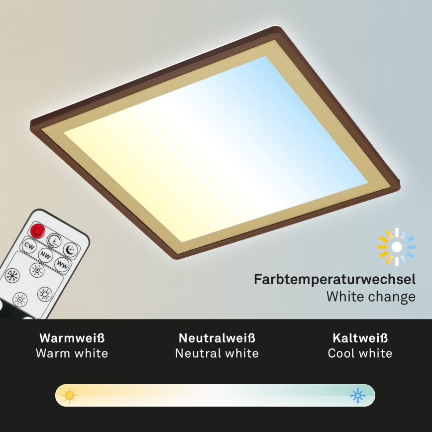Briloner 7459-417 - Plafón LED regulable DECO LED/24W/230V 2700-6500K + mando a distancia