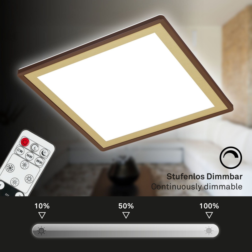 Briloner 7459-417 - Plafón LED regulable DECO LED/24W/230V 2700-6500K + mando a distancia