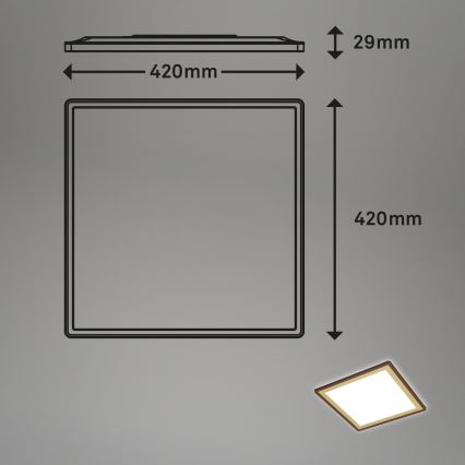 Briloner 7459-417 - Plafón LED regulable DECO LED/24W/230V 2700-6500K + mando a distancia