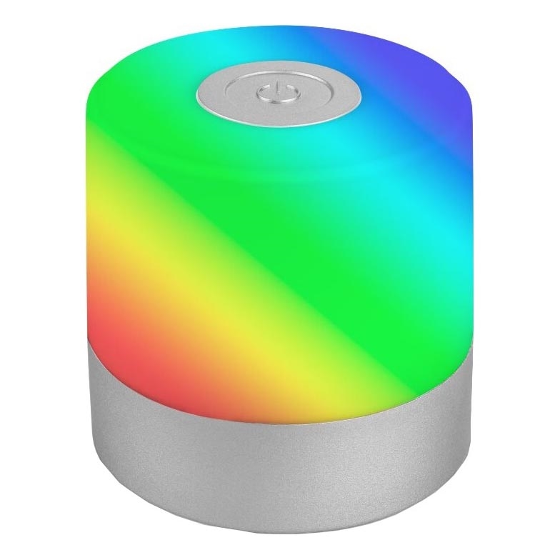 Briloner 7462014 - LED RGB Lámpara de mesa de exterior recargable LED/1,5W/5V IP44 cromo mate